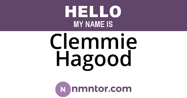 Clemmie Hagood
