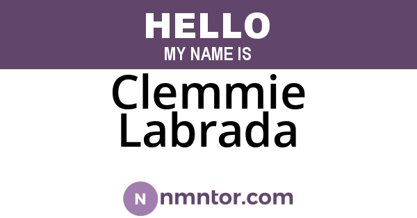 Clemmie Labrada