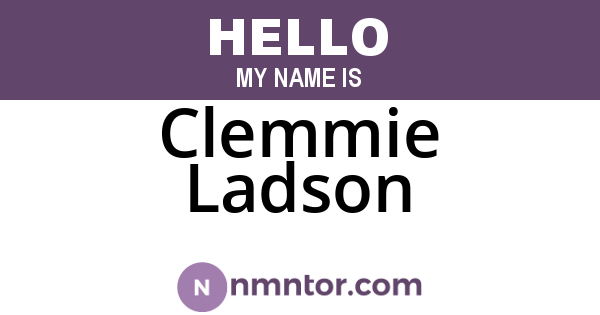 Clemmie Ladson