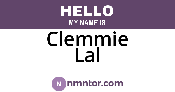 Clemmie Lal