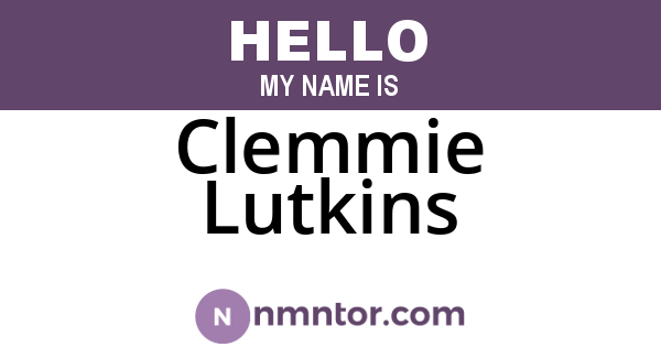 Clemmie Lutkins