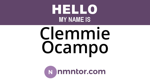 Clemmie Ocampo