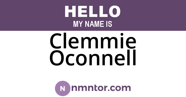 Clemmie Oconnell