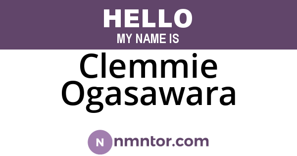 Clemmie Ogasawara