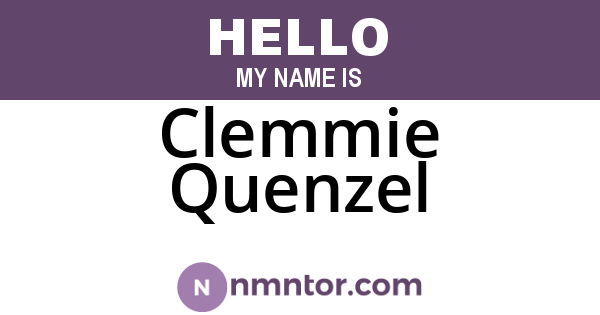 Clemmie Quenzel