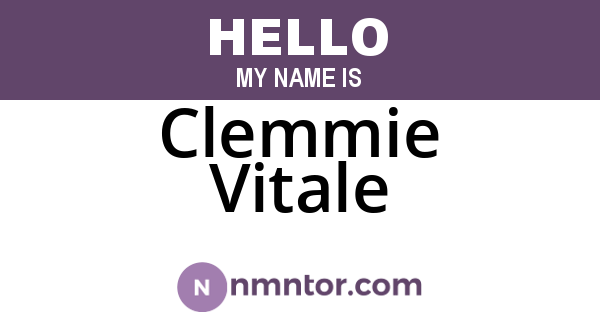 Clemmie Vitale