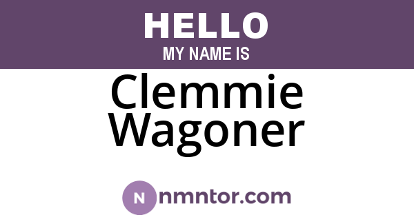 Clemmie Wagoner