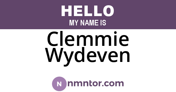 Clemmie Wydeven