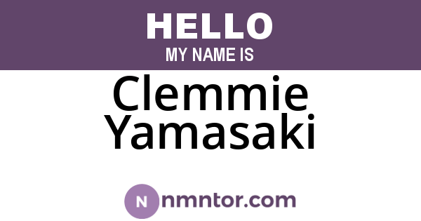 Clemmie Yamasaki