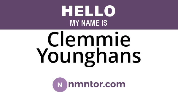 Clemmie Younghans