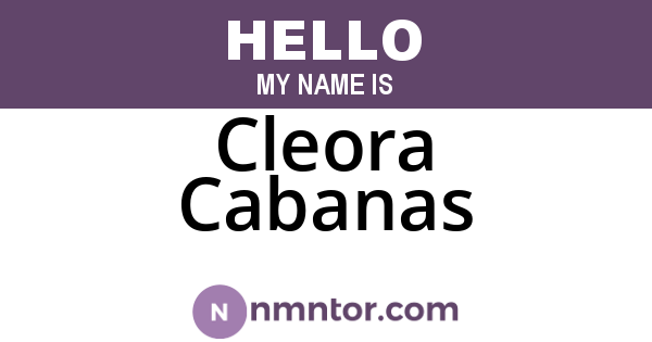 Cleora Cabanas
