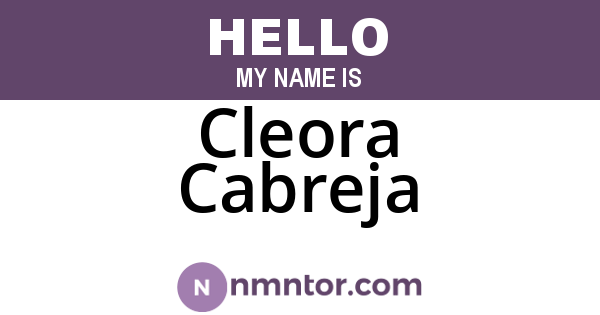 Cleora Cabreja