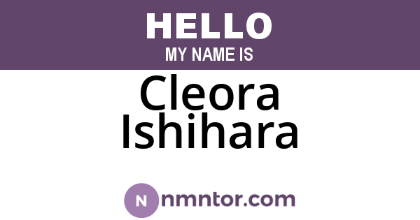 Cleora Ishihara