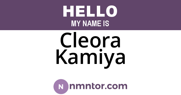 Cleora Kamiya