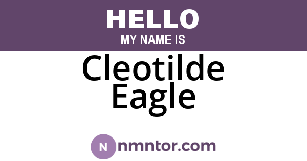 Cleotilde Eagle