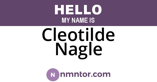 Cleotilde Nagle