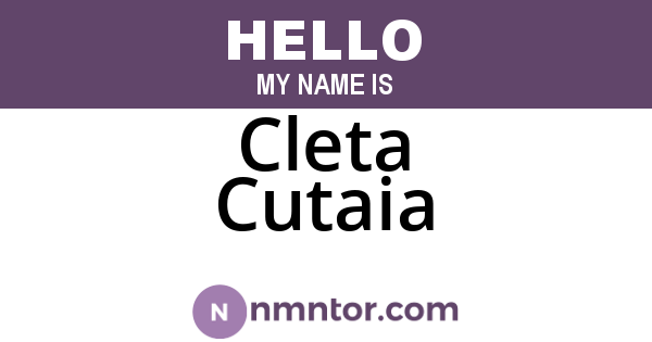 Cleta Cutaia
