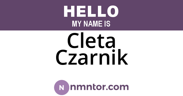 Cleta Czarnik