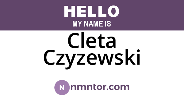 Cleta Czyzewski