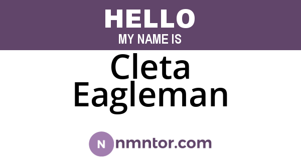 Cleta Eagleman