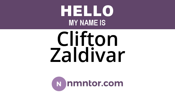Clifton Zaldivar