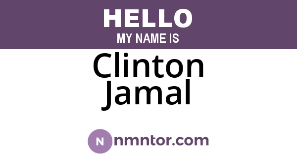 Clinton Jamal