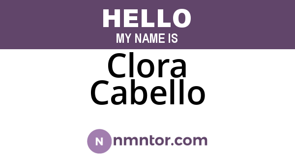 Clora Cabello