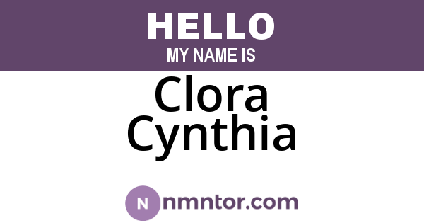 Clora Cynthia