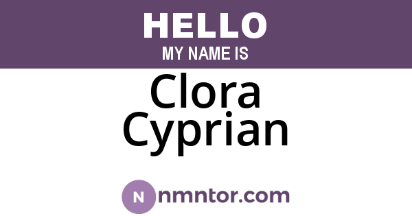 Clora Cyprian