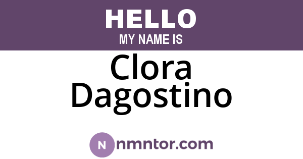 Clora Dagostino
