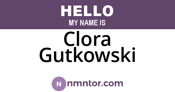 Clora Gutkowski