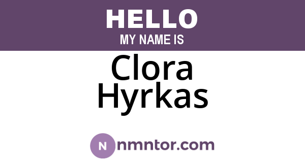 Clora Hyrkas