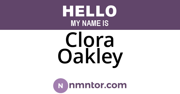Clora Oakley