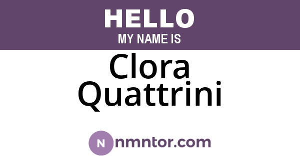 Clora Quattrini