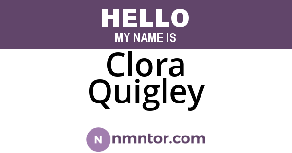 Clora Quigley