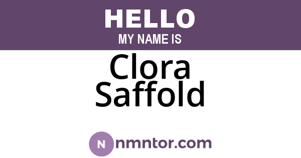 Clora Saffold