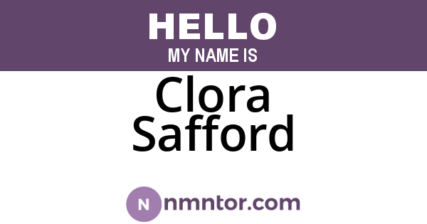 Clora Safford