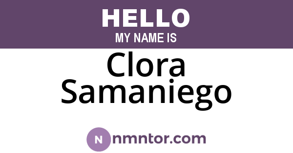 Clora Samaniego