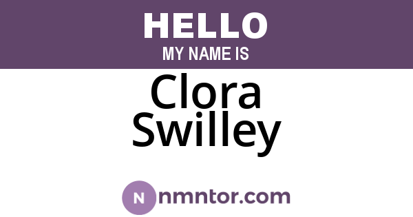 Clora Swilley
