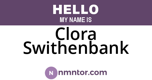 Clora Swithenbank