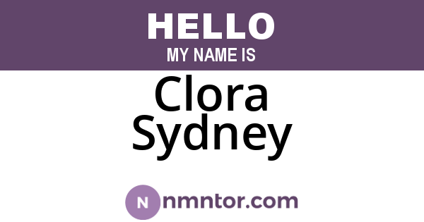 Clora Sydney