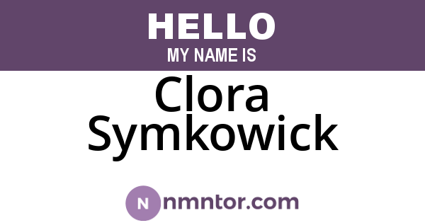 Clora Symkowick