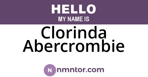 Clorinda Abercrombie