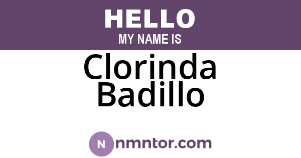 Clorinda Badillo