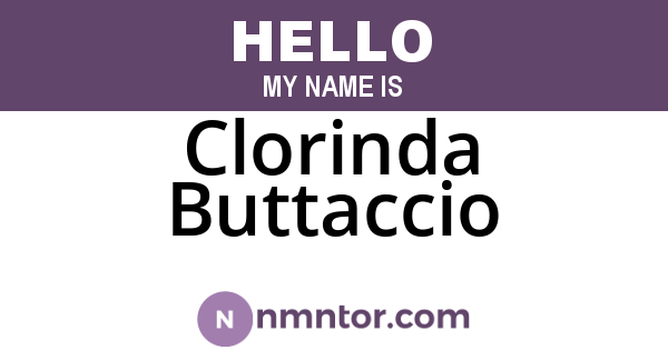 Clorinda Buttaccio