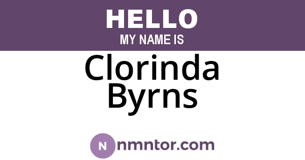 Clorinda Byrns
