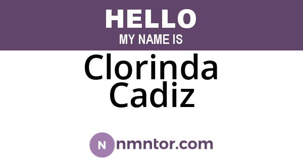 Clorinda Cadiz