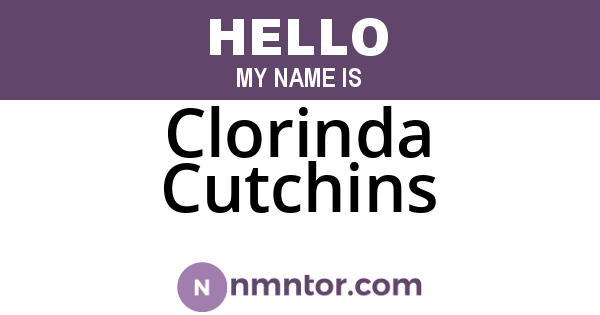 Clorinda Cutchins