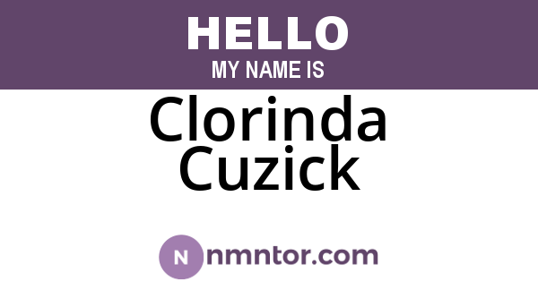 Clorinda Cuzick