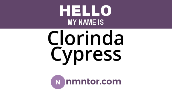 Clorinda Cypress